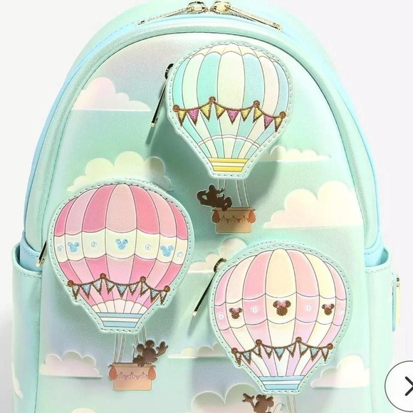 Other - Loungefly Disney Mickey Mouse & Friends‎ Hot Air Balloon Trio Mini Backpack